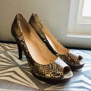 Calvin Klein Snake print Heels